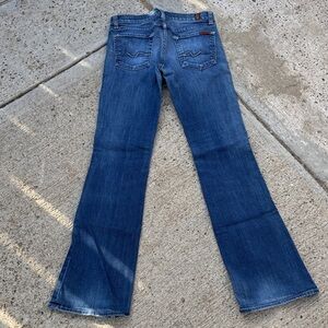 7 For All Mankind Classic Blue Boot Cut Jeans